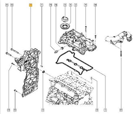 Renault Clio Symbol Triger Kapak [Orjinal] (135028725R)